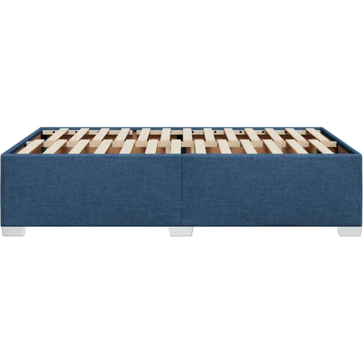 vidaXL Bettgestell ohne Matratze Blau 120x190 cm Stoff 3284463 – Bild 4