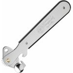 WESTMARK Dosenöffner mit Kapselheber, Länge: 16,2 cm, Stahl, Columbus, Silber, Hebeldosenöf