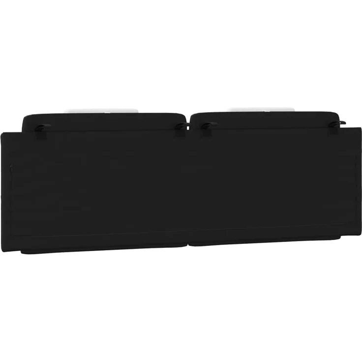 vidaXL Kopfteil-Kissen Schwarz und Weiß 160 cm Kunstleder 374802 – Bild 7