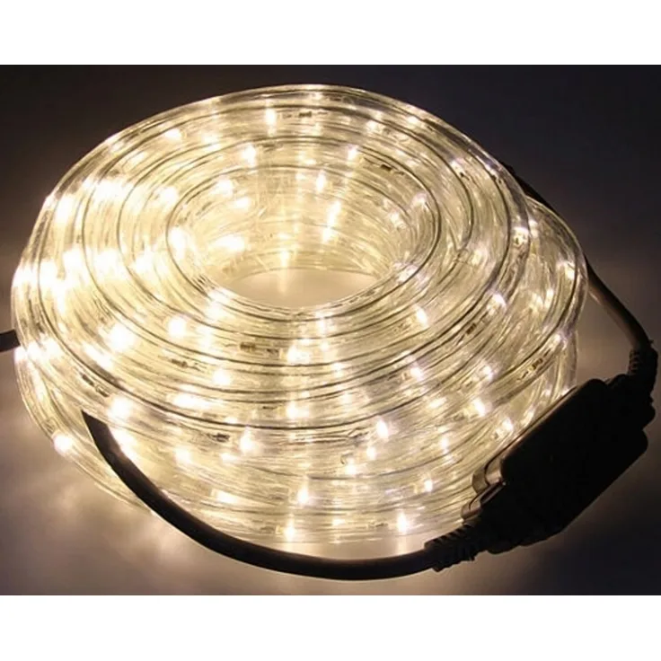 Spetebo LED-Lichterschlauch LED Lichtschlauch WARMWEISS - 12m / Ø 12mm, 288-flammig, Lichtschlauch in 12m Länge mit 288 LED in warm weiß