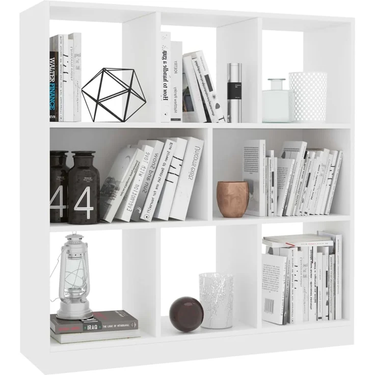 vidaXL Bücherregal Weiß 97,5×29,5×100 cm Holzwerkstoff 800171 – Bild 3