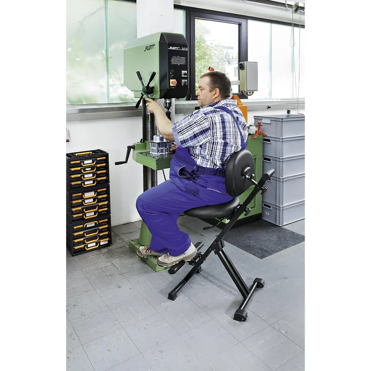 meychair Stehhilfe 11190 AF-SR-Comfort-KL-AH XXL 250kg schwarz/schwarz – Bild 2