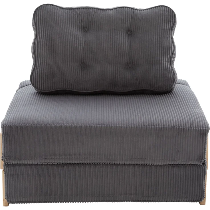 1-Sitzer Schlafsessel 90 x 86 x 84 cm aus Cord mit Schlaffunktion – Bild 6