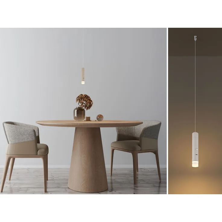 Akku Pendelleuchte PELO Beige, dimmbar, abnehmbarer Leuchtenkopf Ø 3,8cm