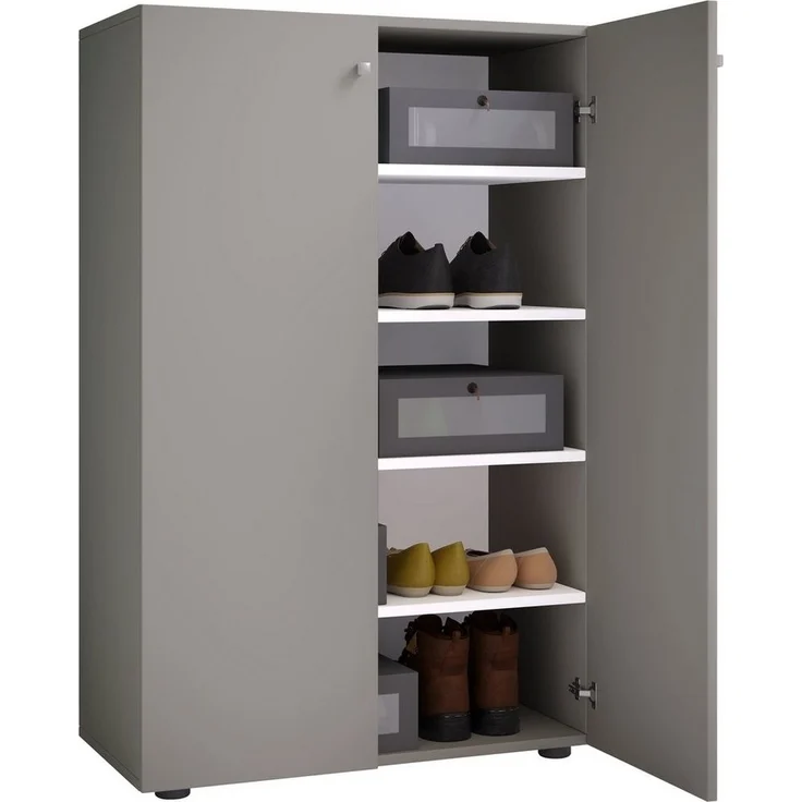 VCM Schuhschrank Lona 917827 Grau H. 110 x B. 70 x T. 39 cm – Bild 1