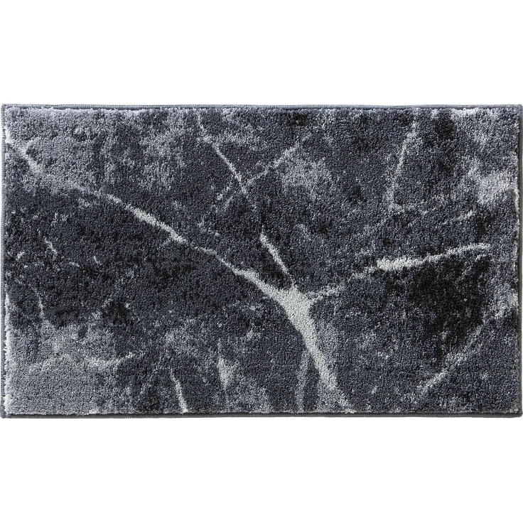 Erwin Müller Badematte Badematte "Marmor", Höhe 20 mm, eckig, Grafik – Bild 1