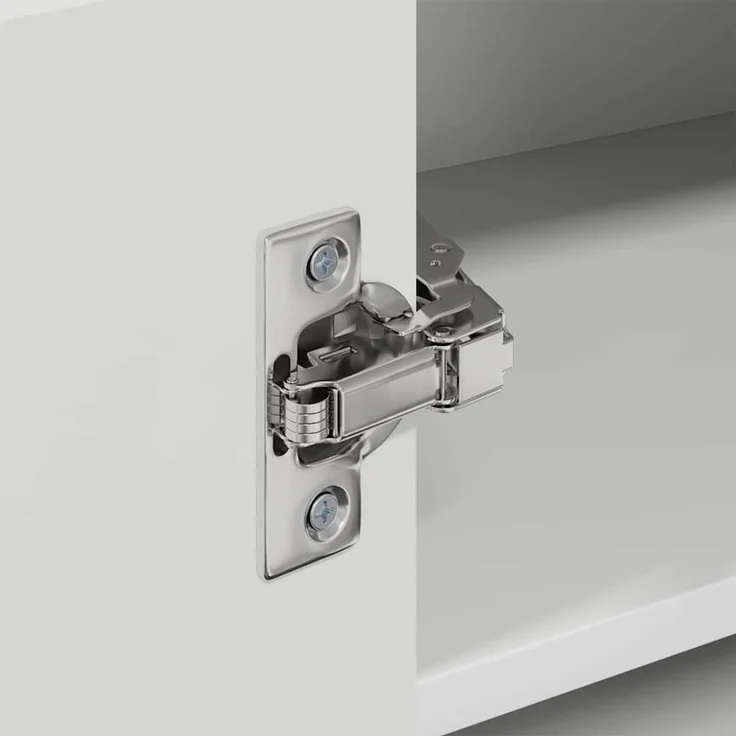 vidaXL Wand-Eckschrank PORTO Hochglanz-Weiß 57 x 57 x 40 cm 885309 – Bild 9