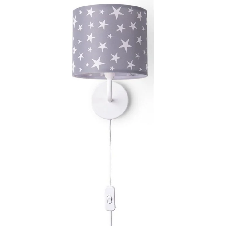 Paco Home Wandleuchte Capri 315, ohne Leuchtmittel, Lampe Kinderzimmer Babyzimmer âˆ…18cm Sterne Kabellänge 3m E14 – Bild 5