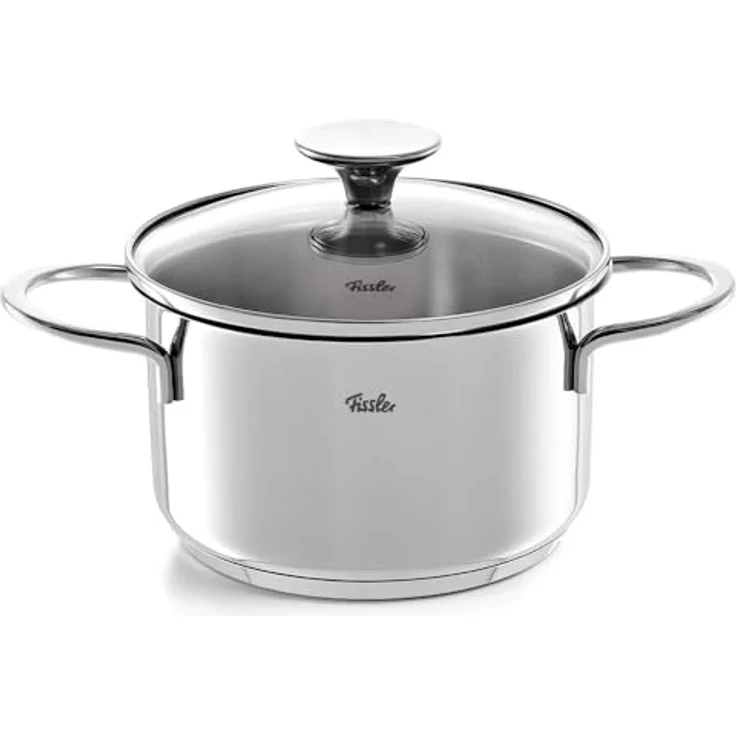 Fissler Copenhagen Topf-Set 4-tlg. Induktion mit Glasdeckel Edelstahl – Bild 3