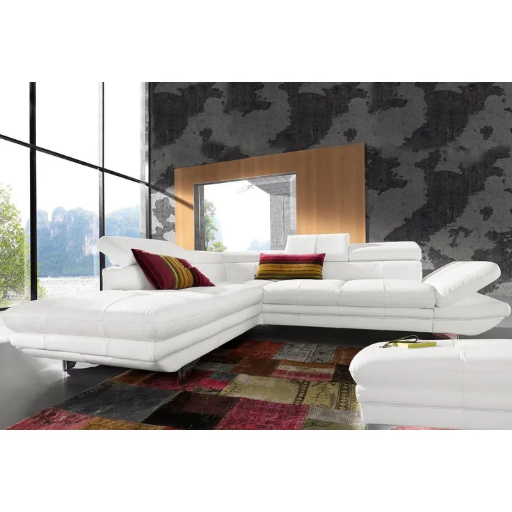 COTTA Ecksofa Enterprise L-Form, mit Kopf- und Armteilverstellung, wahlweise mit Bettfunktion