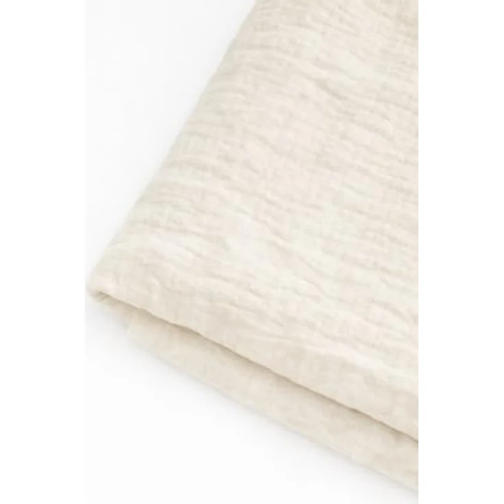 Wickelauflagenbezug 100% Baumwolle Musselin Bezug für Wickelauflage 85x75 und 75x75 cm – weicher Wickeauflagenüberzug, atmungsaktiv & waschbar CREME – Bild 5