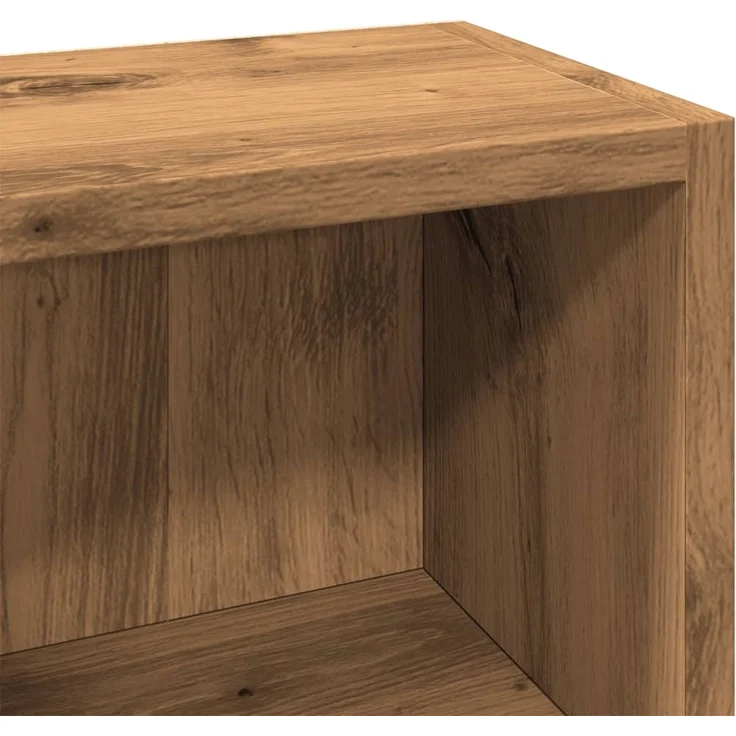 vidaXL CD-Regale 2 Stk. Artisan-Eiche 21x16x93,5 cm Holzwerkstoff 855839 – Bild 7