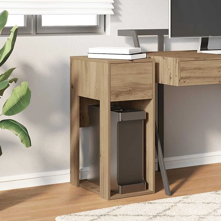vidaXL Computerschrank mit Schublade Artisan-Eiche 30x44x74 cm 858739 – Bild 2