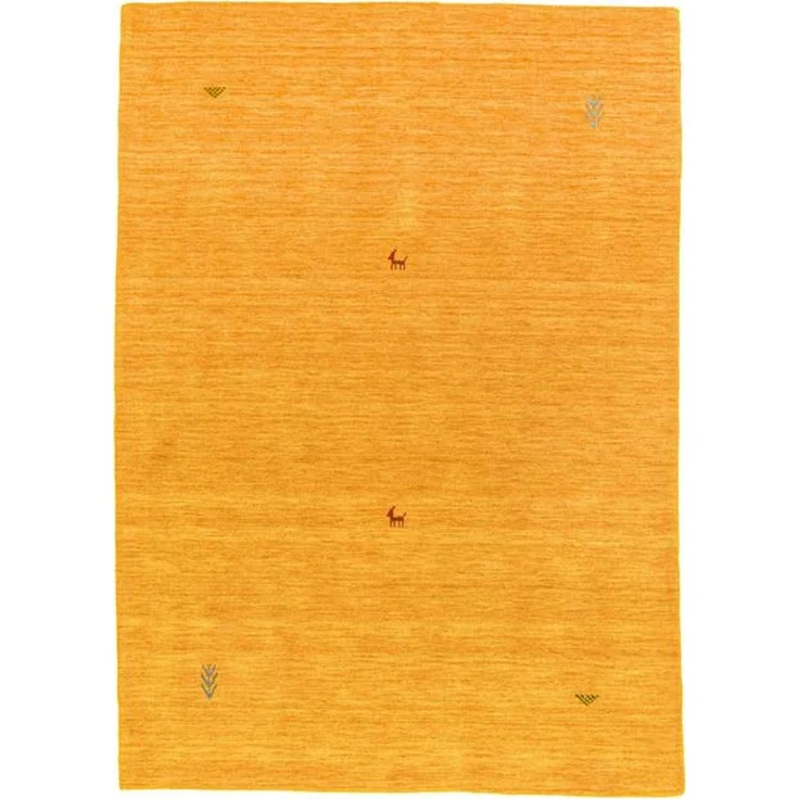 Gabbeh Teppich - Indus »Agra« 350 x 250 cm - gold – Bild 2