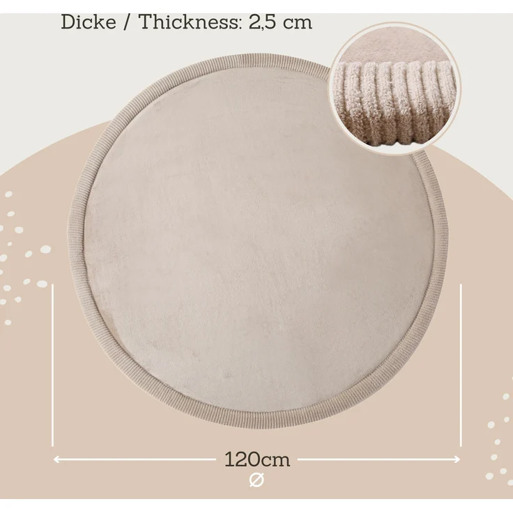 Hakuna Matte Kinderteppich mit Memory-Schaum, dicke & weiche Spielmatte 2,5 cm, Krabbelmatte, Höhe: 25 mm, Extra weich, Roll-_oder_faltbar, Hypoallergen, Schaumstoff – Bild 3