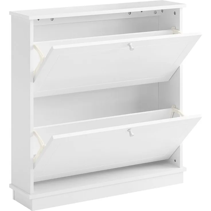 SoBuy FSR99-W Schuhschrank, MDF, Lackiert, Weiß, 54 x 83 x 24 cm