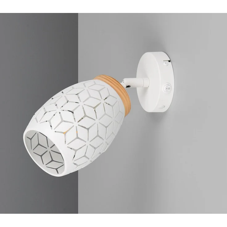 Trio Wandlampe 1er Spot Spot Bidar Ø 12 x 27 cm weiß matt – Bild 5