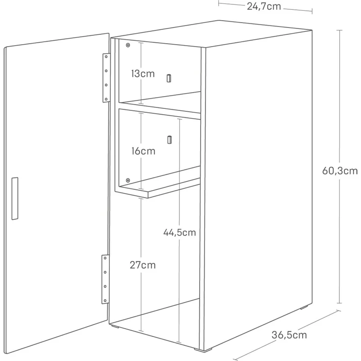 Yamazaki Beistellschrank Tower Schrank Metall für Spielekonsole für Wohnzimmer Büro zur Organisation von Konsolen, 2 ausziehbare Controllerhalter – Bild 3
