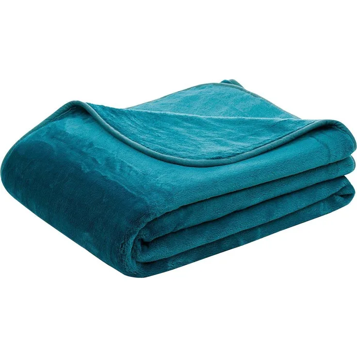 Wohndecke Uni Decke aus recyceltem Polyester, Gözze, Kuscheldecke