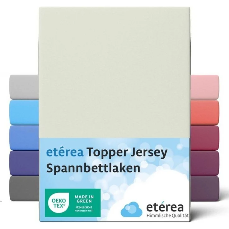 etérea Himmlische Qualität Spannbettlaken etérea Comfort Jersey Topper Spannbettlaken, Jersey, Gummizug: rundum, (1 Stück) – Bild 4