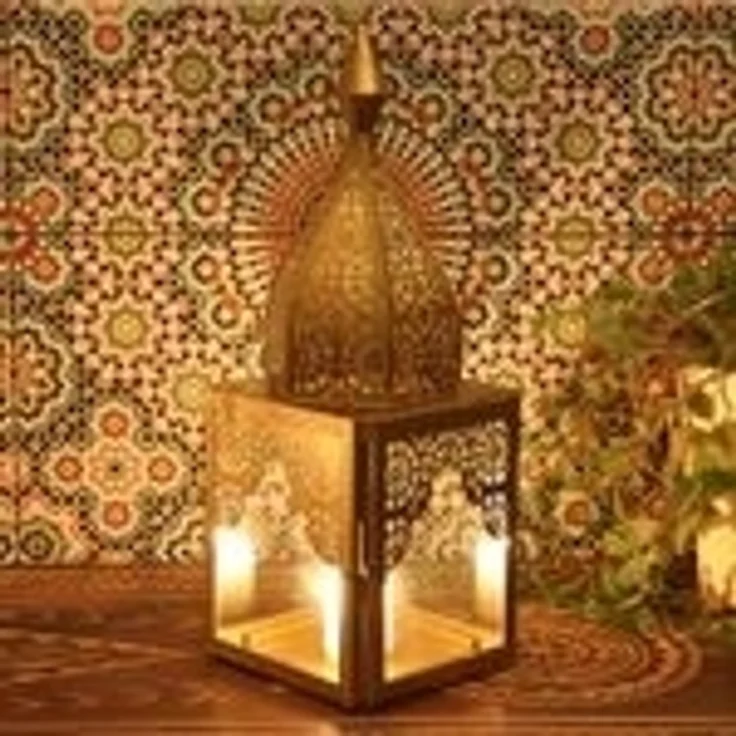Orientalisches Windlicht Modena Gold M – Bild 3