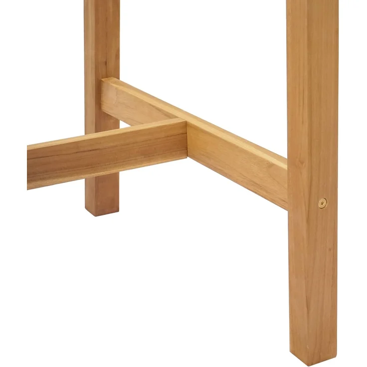 vidaXL Bartisch Natur 150 x 75 x 105 cm Massivholz Teak 42030008 – Bild 7