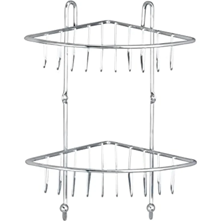 Wenko Eckregal Milano Stahl, chrom, 2 Ablagen – Bild 2
