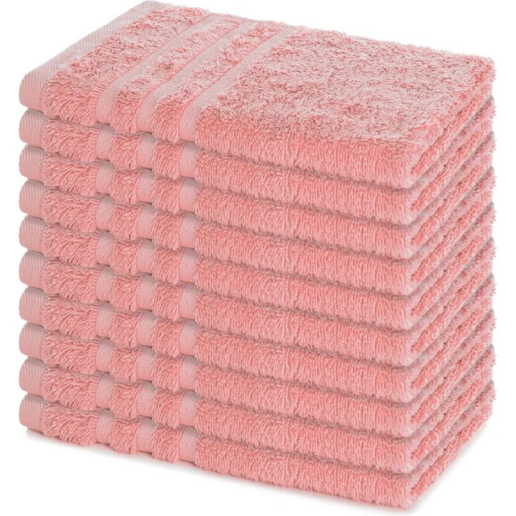 Lavea Gästehandtücher 30x50 cm, 10er Set Gästehandtuch, Elena-Frottee Handtuch, Gästetuch, (Set, 10-St), 500 g/m² Frottier, weich & saugstark, pflegeleicht – Bild 1