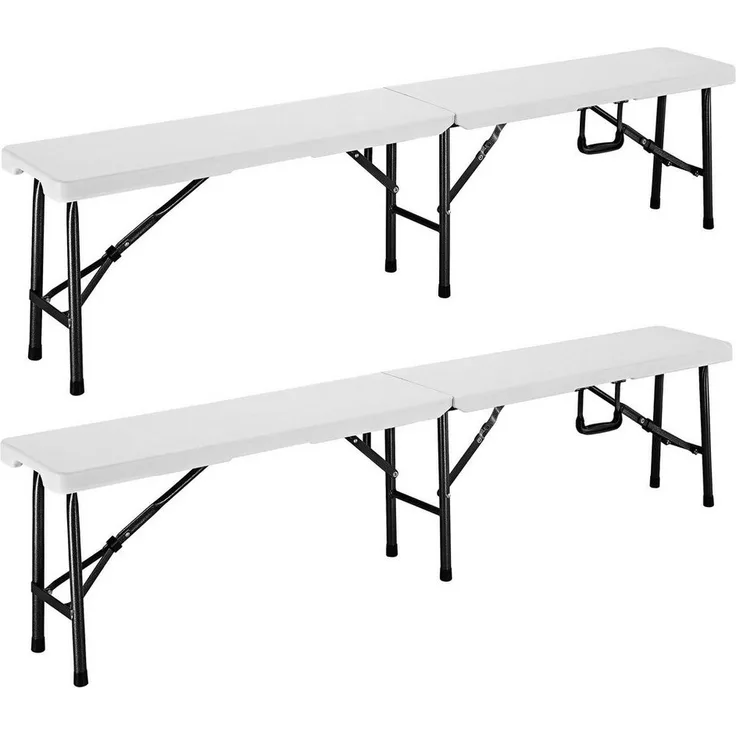 CASARIA® Bierbank, klappbar mit Tragegriff, 2er-Set