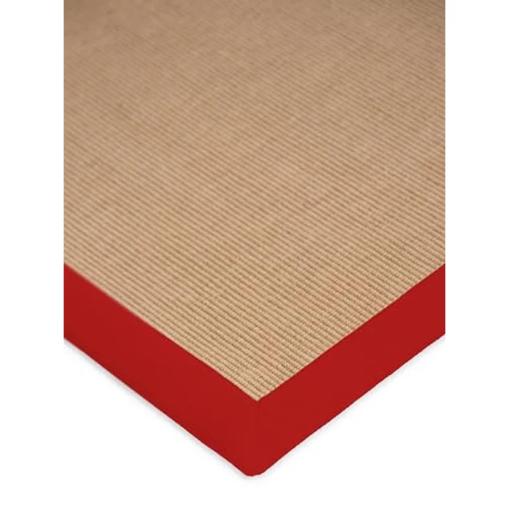carpetfine Sisalteppich Sisal, rechteckig, Höhe: 5 mm, mit farbiger Bordüre, Anti Rutsch Rückseite – Bild 10