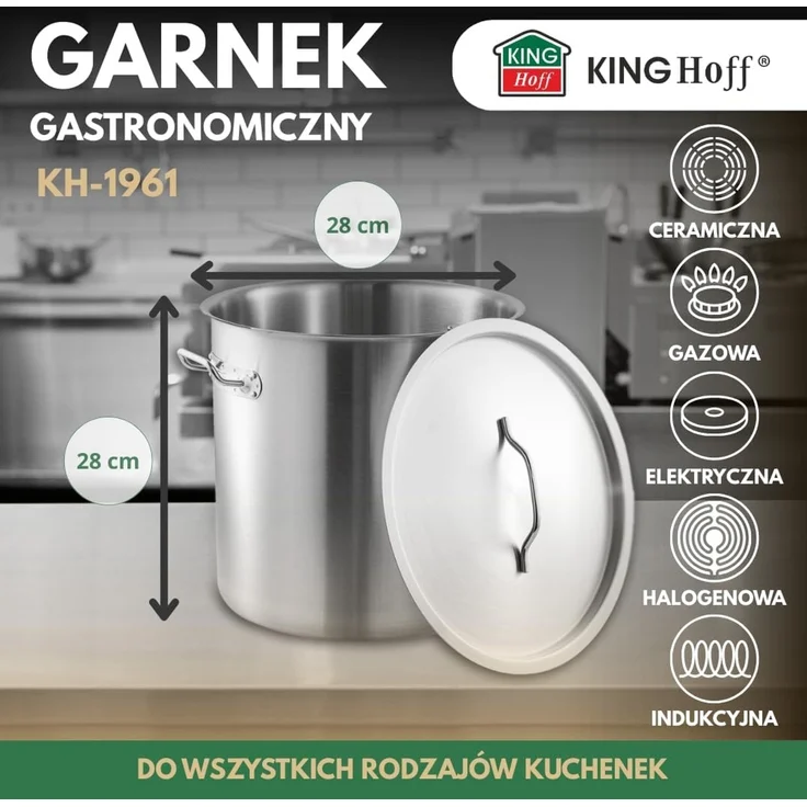 Kinghoff Kinghoff Gastronormtopf mit Deckel 17l KH1961 – Bild 5
