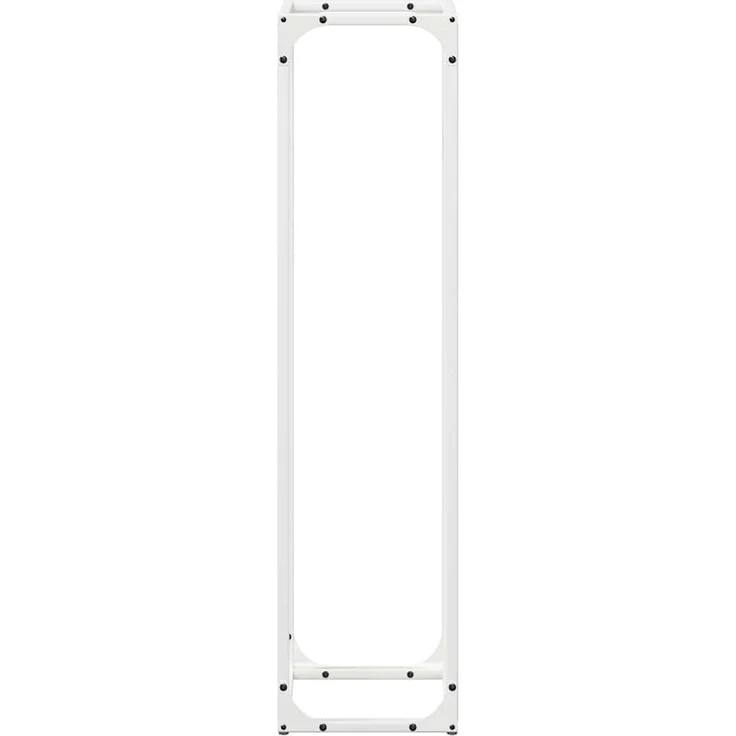 vidaXL Brennholzregal Weiß 25x25x100 cm Kaltgewalzter Stahl 864268 – Bild 6