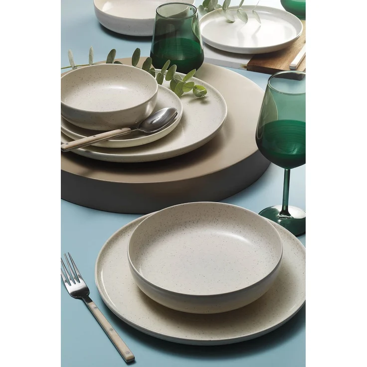 Hermia Concept 'MOD16YS720161' Tafelservice (16-teilig), Creme, 27 x 27 x 2,5 cm – Bild 2