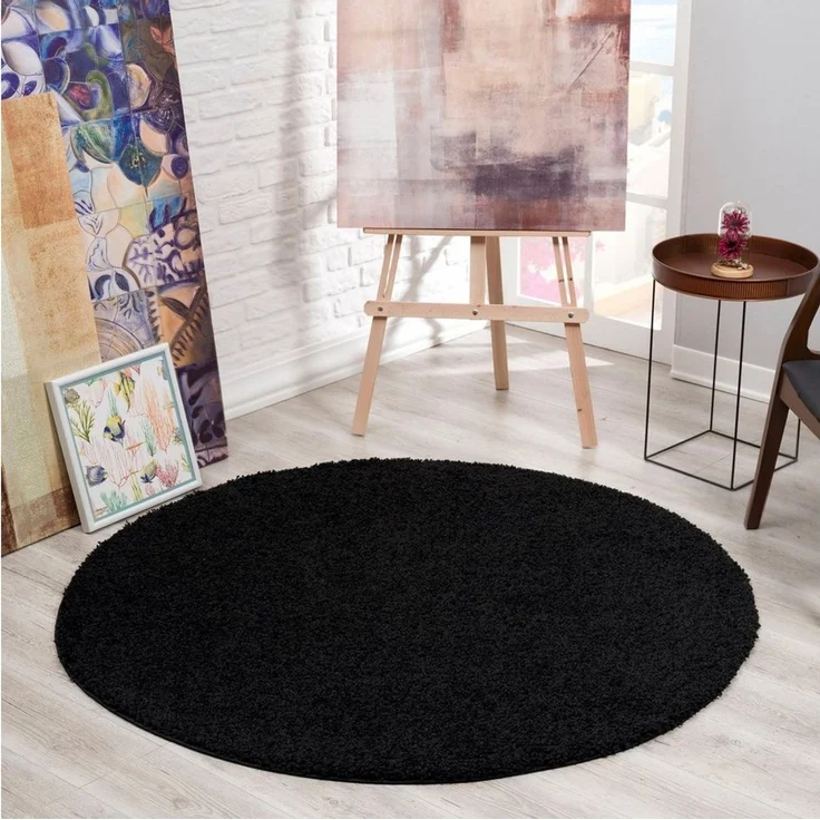 Sanat Hochflor-Teppich LOCA, rund, Höhe: 30 mm, Wohnzimmer, Langflor, Shaggy, Schlafzimmer – Bild 1