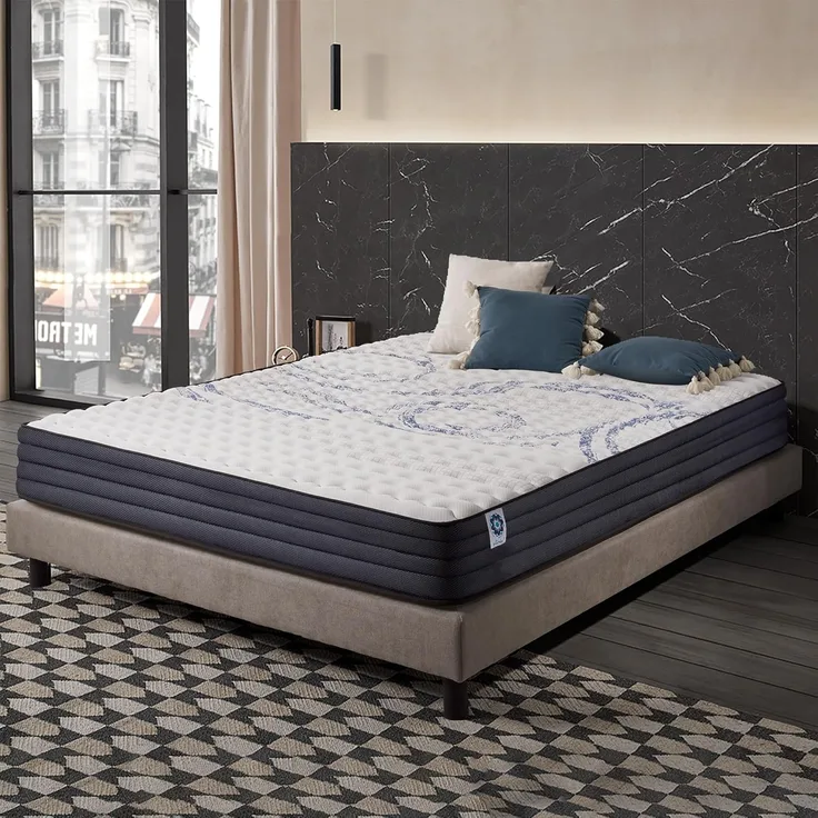 naturalex | Perfectsleep | Matratze 140x190 cm | Memory und Blue Latex-Technologie Extra Komfort HR | Perfekter Halt mit Atmungsaktivem Schaumstoff | Ergonomisch Entspannend und Hypoallergen