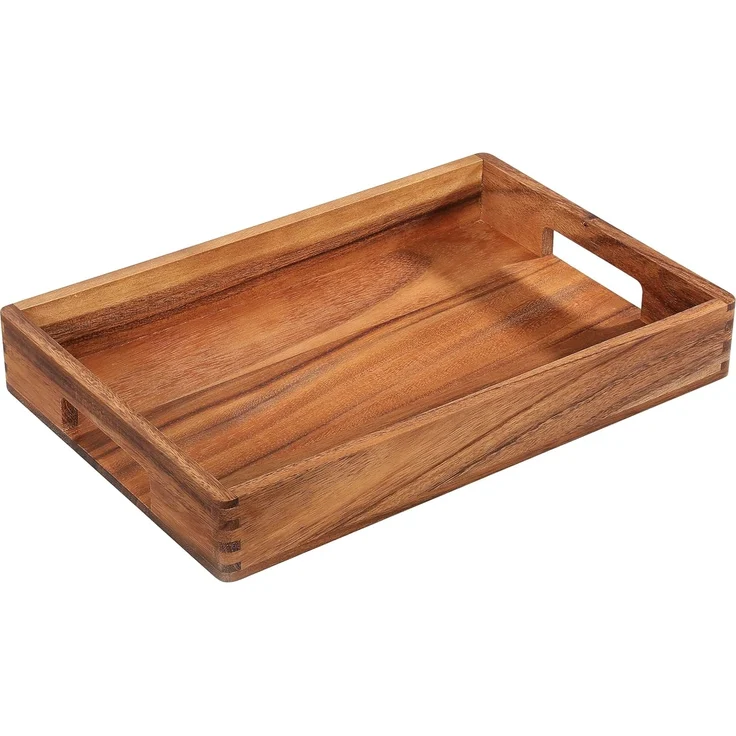 Serviertablett, Akazie 42 x 28 x 6 cm – Bild 1