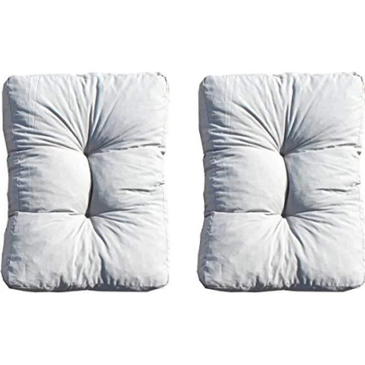 Home Feeling Polsterauflage 2er Set Loungekissen Ersatzkissen Rückenkissen Auflage – Bild 2
