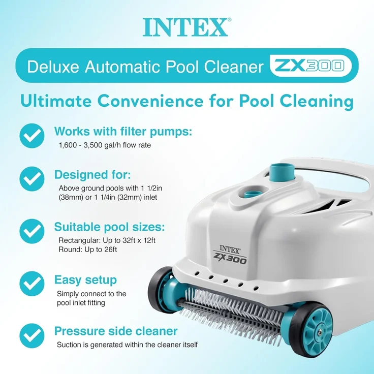 Intex ZX300 Deluxe Automatischer Poolreiniger 3202926 – Bild 2