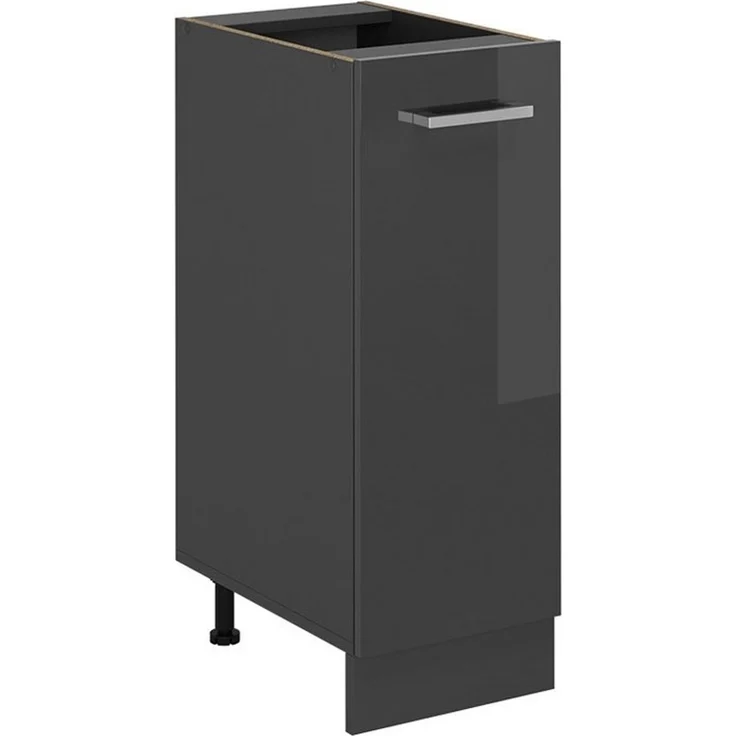 Apothekerschrank R-Line Anthrazit Hochglanz 30 cm ohne Arbeitsplatte Vicco – Bild 1
