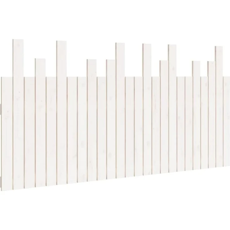 vidaXL Wand-Kopfteil Weiß 159,5 x 3 x 80 cm Massivholz Kiefer – Bild 1