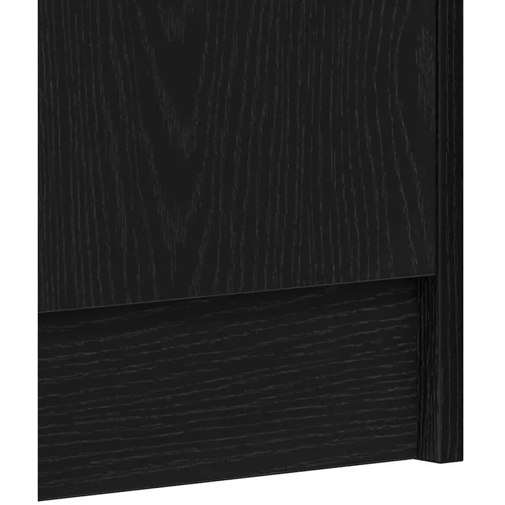vidaXL Schuhschrank Schwarz Eichen-Optik 32 x 35 x 92 cm Holzwerkstoff 862685 – Bild 7