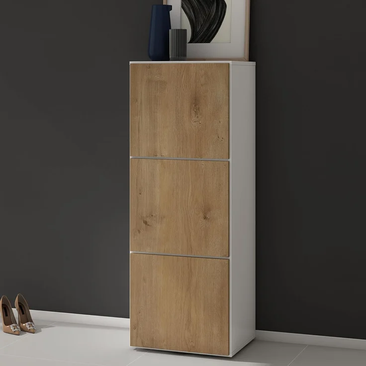 doporro Schuhschrank Schuhregal Schuhständer mit 3 Fächern Schuhschrank02 – Bild 1
