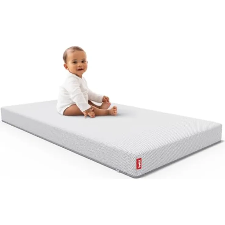 Bodyguard bett1 SuperBreeze Kindermatratze 70x140 cm für Neugeborene, Babys und Kleinkinder (Liegefläche bei 60 °C waschbar, rundum verstärkte Trittkante, Belüftungskanäle, QXSchaum, Oeko Tex 100)