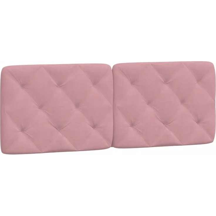 vidaXL Kopfteil-Kissen Rosa 120 cm Samt 374725 – Bild 2