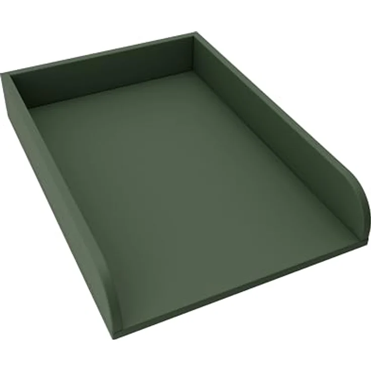 REGALIK Wickelaufsatz für Kommode 72x50 cm - Abnehmbar Wickeltischaufsatz für Kommode in Grün - Abgeschlossen mit ABS Material 2mm mit Abgerundeten Frontplatten – Bild 2