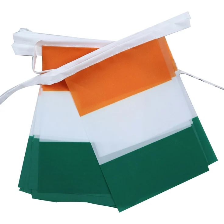 AZ FLAG - Fahnenkette Elfenbeinküste 6 Meter Mit 20 Flaggen - 21x14 cm - Ivorische Girlande Flaggenkette 14x21 Cm