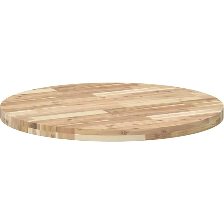 vidaXL Tischplatte Rund Ø80x4 cm Massivholz Akazie 4008692 – Bild 5