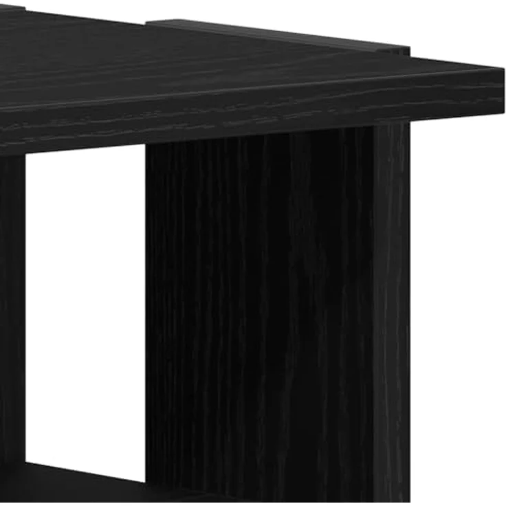 vidaXL Schuhschrank Schwarz Eichen-Optik 25x27x102 cm Holzwerkstoff 862066 – Bild 9