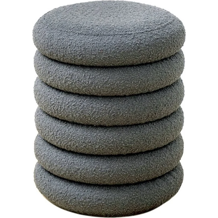 SVITA Stauraumhocker BLOSSOM XS, Pouf, Mit Stauraum, Bouclé-Bezug, Bequeme Polsterung, Modern – Bild 1