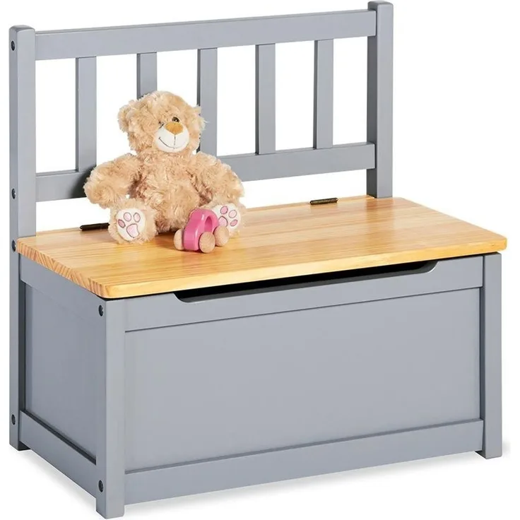 Pinolino 'Fenna' Kindertruhenbank grau/natur